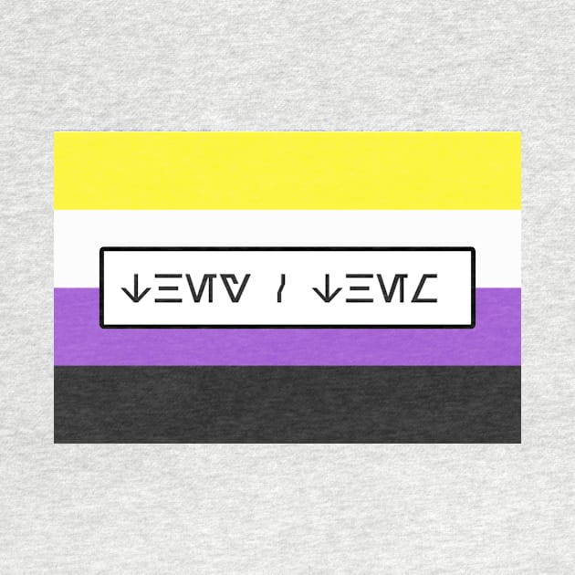 Aurebesh Pronouns (They/Them) by Hi!Republic 